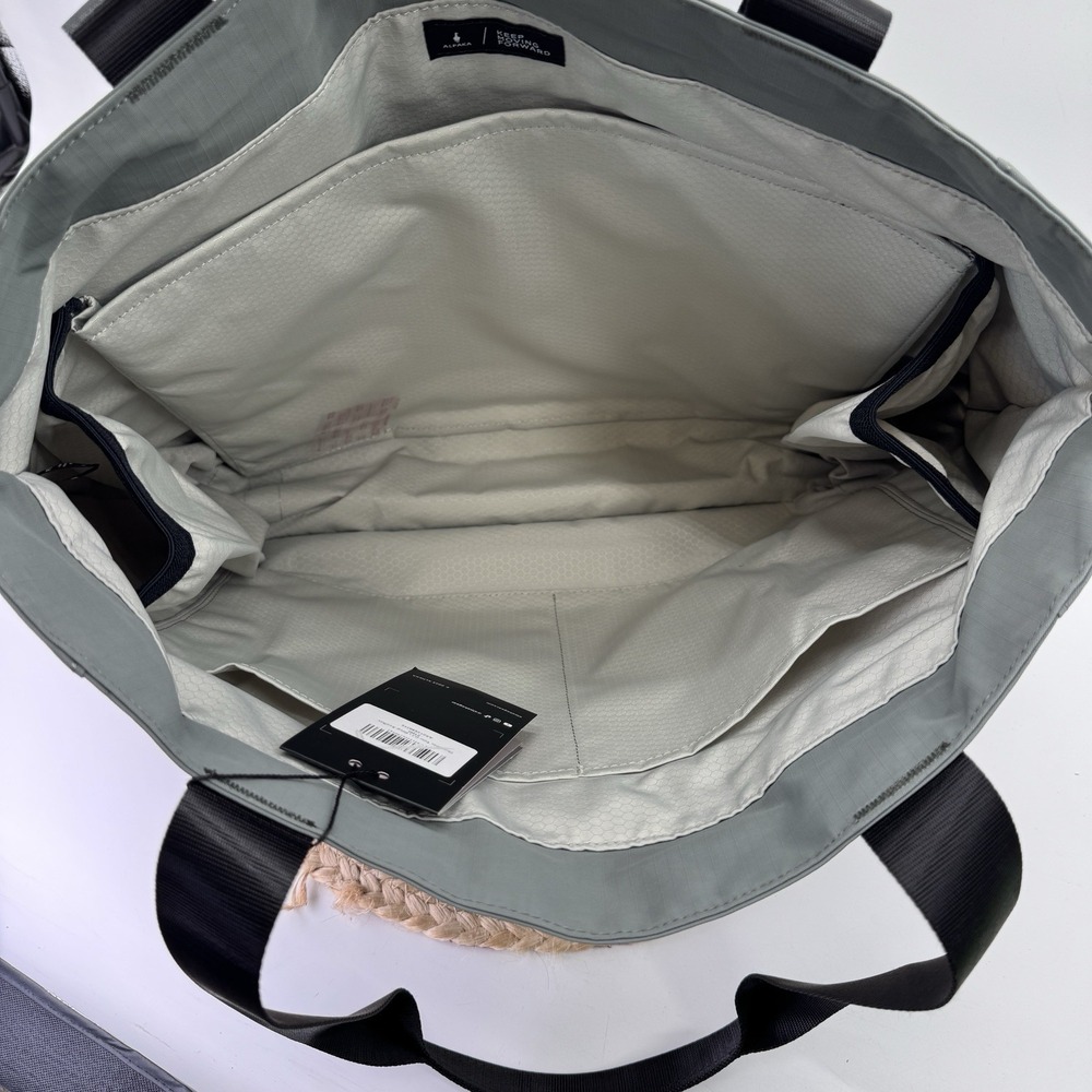 Everyday Gray Tote Bag with Black Straps - Women Bags Totes - Picture 4 of 16